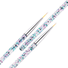 Load image into Gallery viewer, 3pcs / Set Nail Art Brush Tool Acrylic Nail Crystal Carving Phototherapy Drawing Pen, Silver Tube, Golden Tube