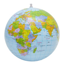 Load image into Gallery viewer, 30cm Inflatable Globe World Earth Ocean Map Ball Geography Learning Educational Beach Ball Kids Toy home OfficeDecoration, Inflatable Globe Map Ball