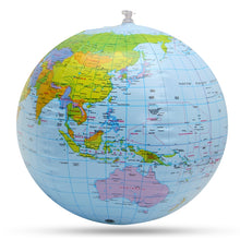 Load image into Gallery viewer, 30cm Inflatable Globe World Earth Ocean Map Ball Geography Learning Educational Beach Ball Kids Toy home OfficeDecoration, Inflatable Globe Map Ball