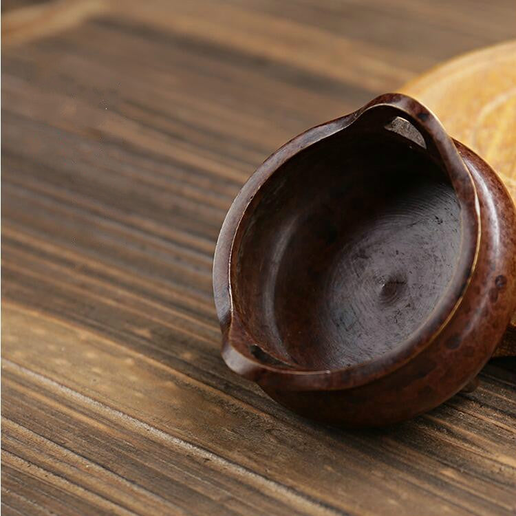 Binaural Incense Burner Pure Copper Household Small Indoor Antique Incense Burner