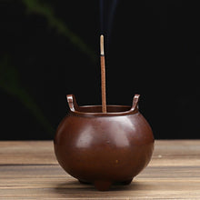 Load image into Gallery viewer, Binaural Incense Burner Pure Copper Household Small Indoor Antique Incense Burner