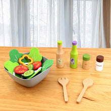 Load image into Gallery viewer, Children Simulation Kitchen Set Baby Wooden Food Cutting Pretend Play Toy