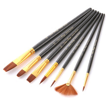 Load image into Gallery viewer, ZHU TING 7 in 1 Nylon Brushes Watercolor Brushes And Oil Brushes Art Painting Supplies, 21 PCS / 3 Sets Nylon Brushes
