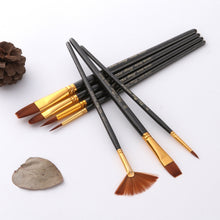 Load image into Gallery viewer, ZHU TING 7 in 1 Nylon Brushes Watercolor Brushes And Oil Brushes Art Painting Supplies, 21 PCS / 3 Sets Nylon Brushes