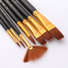 Load image into Gallery viewer, ZHU TING 7 in 1 Nylon Brushes Watercolor Brushes And Oil Brushes Art Painting Supplies, 21 PCS / 3 Sets Nylon Brushes