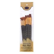 Load image into Gallery viewer, ZHU TING 7 in 1 Nylon Brushes Watercolor Brushes And Oil Brushes Art Painting Supplies, 21 PCS / 3 Sets Nylon Brushes