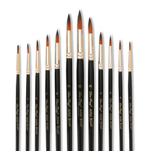 Load image into Gallery viewer, ZHU TING 12 PCS / Set Nylon Hair Watercolor Pen Children Painted Gouache Brush, Nylon Hair Watercolor Pen