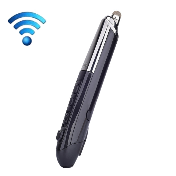 PR-08 1600DPI 6 Keys 2.4G Wireless Electronic Whiteboard Pen Multi-Function Pen Mouse PPT Flip Pen, White, Red, Blue, Black, Silver Gray