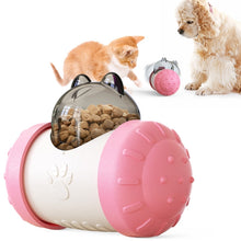 Load image into Gallery viewer, Pet Swing Bear Food Leakage Balance Car Toy Pet Supplies, Yellow White, Green White, Blue White, Black White, Pink  White