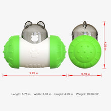 Load image into Gallery viewer, Pet Swing Bear Food Leakage Balance Car Toy Pet Supplies, Yellow White, Green White, Blue White, Black White, Pink  White