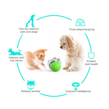 Load image into Gallery viewer, Pet Swing Bear Food Leakage Balance Car Toy Pet Supplies, Yellow White, Green White, Blue White, Black White, Pink  White