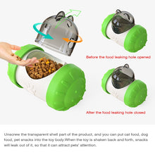 Load image into Gallery viewer, Pet Swing Bear Food Leakage Balance Car Toy Pet Supplies, Yellow White, Green White, Blue White, Black White, Pink  White