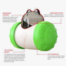 Load image into Gallery viewer, Pet Swing Bear Food Leakage Balance Car Toy Pet Supplies, Yellow White, Green White, Blue White, Black White, Pink  White