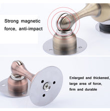 Load image into Gallery viewer, Punch-Free Stainless Steel Thickened Strong Magnetic Door Stopper, Brushed Steel, Green Bronze, Red Bronze, Black