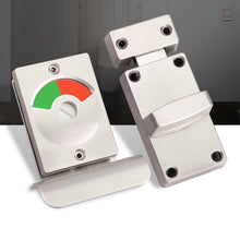 Load image into Gallery viewer, Toilet Red &amp; Green Display Door Lock Public Toilet Stainless Steel Bolt Lock, Indicating lock With Handle