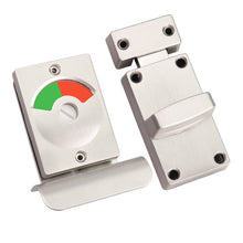 Load image into Gallery viewer, Toilet Red &amp; Green Display Door Lock Public Toilet Stainless Steel Bolt Lock, Indicating lock With Handle