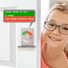 Load image into Gallery viewer, Toilet Red &amp; Green Display Door Lock Public Toilet Stainless Steel Bolt Lock, Indicating lock With Handle