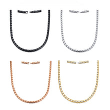 Load image into Gallery viewer, CNC-007 Magnetic Titanium Steel Necklace Jewelry, CNC-007(Golden), CNC-007(Rose Gold), CNC-007(Black), CNC-007(Steel Color)