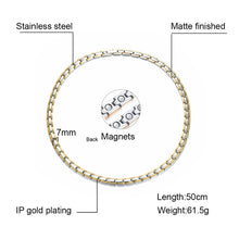 Load image into Gallery viewer, CNC-007 Magnetic Titanium Steel Necklace Jewelry, CNC-007(Golden), CNC-007(Rose Gold), CNC-007(Black), CNC-007(Steel Color)