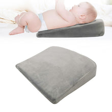 Load image into Gallery viewer, Memory Foam Infant Triangle Slope Cushion Pregnant Women Newborn Nursing Pillow, Crystal Soft Gray, Diamond Lattice White, Crystal Soft Black
