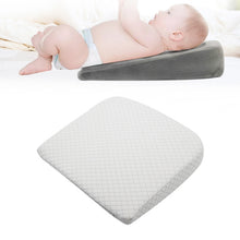 Load image into Gallery viewer, Memory Foam Infant Triangle Slope Cushion Pregnant Women Newborn Nursing Pillow, Crystal Soft Gray, Diamond Lattice White, Crystal Soft Black