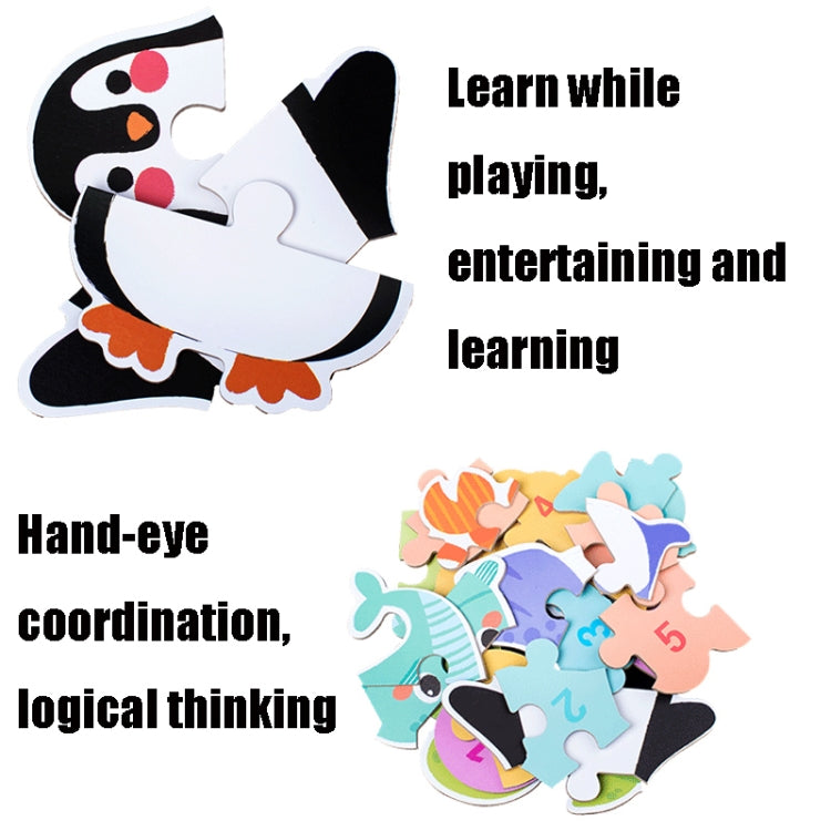 DUOQU Children Early Education Picture Puzzle Toy Box Set