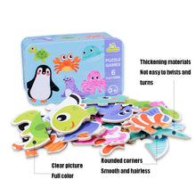 Load image into Gallery viewer, DUOQU Children Early Education Picture Puzzle Toy Box Set