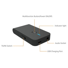 Load image into Gallery viewer, BT-6 2 In 1 Receiver &amp; Transmitter Bluetooth 5.0 Audio Adapter