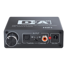 Load image into Gallery viewer, NK-C6 Optical Fiber To Analog Audio Converter Adjustable Volume Digital To Analog Decoder, EU Plug, US Plug, With USB Cable