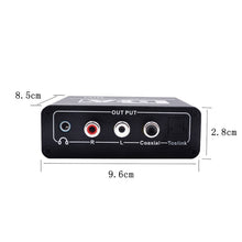 Load image into Gallery viewer, NK-C6 Optical Fiber To Analog Audio Converter Adjustable Volume Digital To Analog Decoder, EU Plug, US Plug, With USB Cable