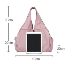Load image into Gallery viewer, Female Dry And Wet Separation Sports Gym Bag Handbag Duffel Bag Short Distance Light Swimming Bag, Light Pink, Deep Pink, Black, Light Blue