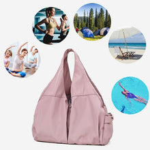 Load image into Gallery viewer, Female Dry And Wet Separation Sports Gym Bag Handbag Duffel Bag Short Distance Light Swimming Bag, Light Pink, Deep Pink, Black, Light Blue