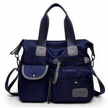 Load image into Gallery viewer, Waterproof Oxford Cloth Handbag Casual Nylon Shoulder Diagonal Bag Female Bag Canvas Bag, Purple, Black, Red, Blue