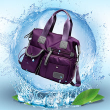 Load image into Gallery viewer, Waterproof Oxford Cloth Handbag Casual Nylon Shoulder Diagonal Bag Female Bag Canvas Bag, Purple, Black, Red, Blue