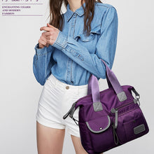 Load image into Gallery viewer, Waterproof Oxford Cloth Handbag Casual Nylon Shoulder Diagonal Bag Female Bag Canvas Bag, Purple, Black, Red, Blue