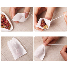 Load image into Gallery viewer, 100Pcs/Lot Teabags Scented Tea Bags with Seal Filter Paper, Size: 5.5 x 7cm, Teabags