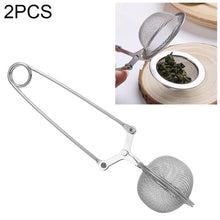 Load image into Gallery viewer, 2 PCS Stainless Steel Sphere Mesh Tea Strainer Coffee Herb Spice Filter Tea Infuser, Stainless Steel