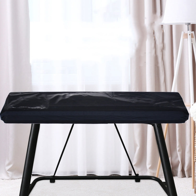 Water-Repellent Opening Electronic Keyboard Cover Polyester Dust Cover Drawstring Keyboard Instrument Cover, Size: 61 Keys Black 98x42x21cm, 61 Keys Black 98x42x21cm, 88 Key Black 124x49x36cm