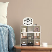 Load image into Gallery viewer, Desktop Drawer Storage Box Cosmetics Office Student Stationery Pen Dormitory Three Grid Desk Rack, Coral Powder, Ivory White, Glacier Blue