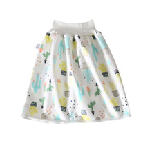 Load image into Gallery viewer, Baby Water-Proof And Leak-Proof Cloth Diapers Children Washable Cotton Cloth Bed-Wetting Skirt Pants, L