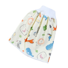 Load image into Gallery viewer, Baby Water-Proof And Leak-Proof Cloth Diapers Children Washable Cotton Cloth Bed-Wetting Skirt Pants, L