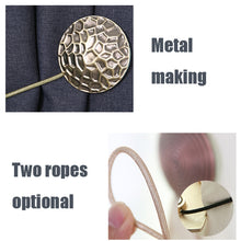 Load image into Gallery viewer, E003 Metal Curtain Magnetic Buckle Strap Curtain Clip Bedroom Living Room Free Perforated Curtain Buckle, Gold, Silver, Blu Ancient, Red Ancient