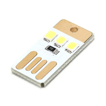 Load image into Gallery viewer, 10 PCS Mini Pocket Card USB Power Keychain LED Night Light