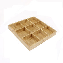Load image into Gallery viewer, Hot Pot Bamboo Plate Compartmental Platter Vegetable Wood Tray Set, Large Nine Grid Plate, Six Grid Plate, Large Four Grid Bamboo Plate, Medium Four Grid Bamboo Plate, Small Four Grid Bamboo Plate, Three Grid Bamboo Plate, Two Grid Plate               ...