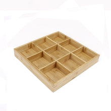Load image into Gallery viewer, Hot Pot Bamboo Plate Compartmental Platter Vegetable Wood Tray Set, Large Nine Grid Plate, Six Grid Plate, Large Four Grid Bamboo Plate, Medium Four Grid Bamboo Plate, Small Four Grid Bamboo Plate, Three Grid Bamboo Plate, Two Grid Plate               ...