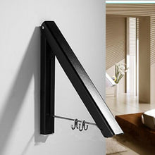 Load image into Gallery viewer, Multifunctional Space Aluminum Invisible Drying Rack, Black, Double Black + 80cm Crossbar, Double Black + 120cm Crossbar