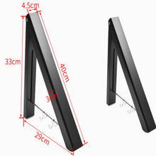 Load image into Gallery viewer, Multifunctional Space Aluminum Invisible Drying Rack, Black, Double Black + 80cm Crossbar, Double Black + 120cm Crossbar