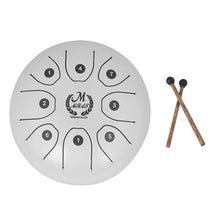 Load image into Gallery viewer, MEIBEITE 5.5-Inch C-Tune Sanskrit Drum Steel Tongue Empty  Worry-Free Drum, MEIBEITE Golden, MEIBEITE Purple, MEIBEITE Blue, MEIBEITE Green, MEIBEITE White, MEIBEITE Red, MEIBEITE Black
