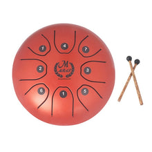Load image into Gallery viewer, MEIBEITE 5.5-Inch C-Tune Sanskrit Drum Steel Tongue Empty  Worry-Free Drum, MEIBEITE Golden, MEIBEITE Purple, MEIBEITE Blue, MEIBEITE Green, MEIBEITE White, MEIBEITE Red, MEIBEITE Black