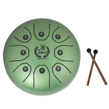 Load image into Gallery viewer, MEIBEITE 5.5-Inch C-Tune Sanskrit Drum Steel Tongue Empty  Worry-Free Drum, MEIBEITE Golden, MEIBEITE Purple, MEIBEITE Blue, MEIBEITE Green, MEIBEITE White, MEIBEITE Red, MEIBEITE Black